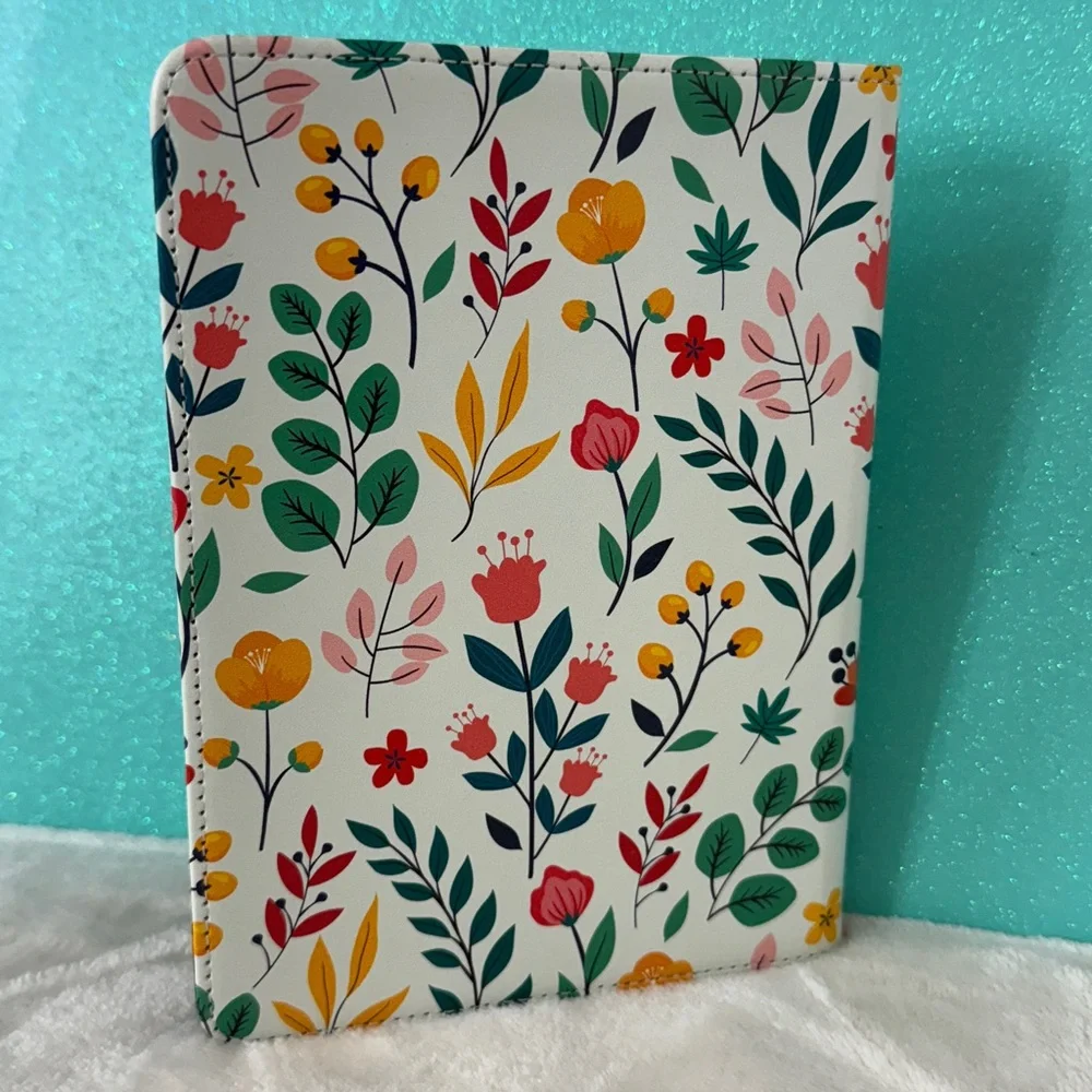 Kindle Case 12th Generation with Stand & Hand Strap Floral Pattern New